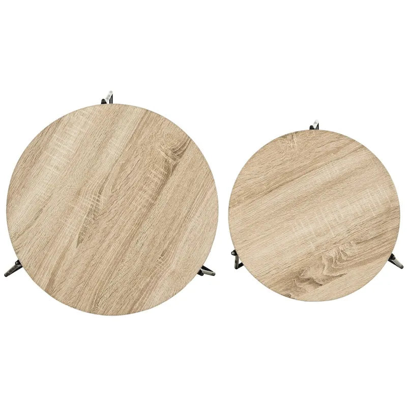 SAFAVIEH Marleen Table d'appoint empilable du milieu du siècle - 48x48x53 cm