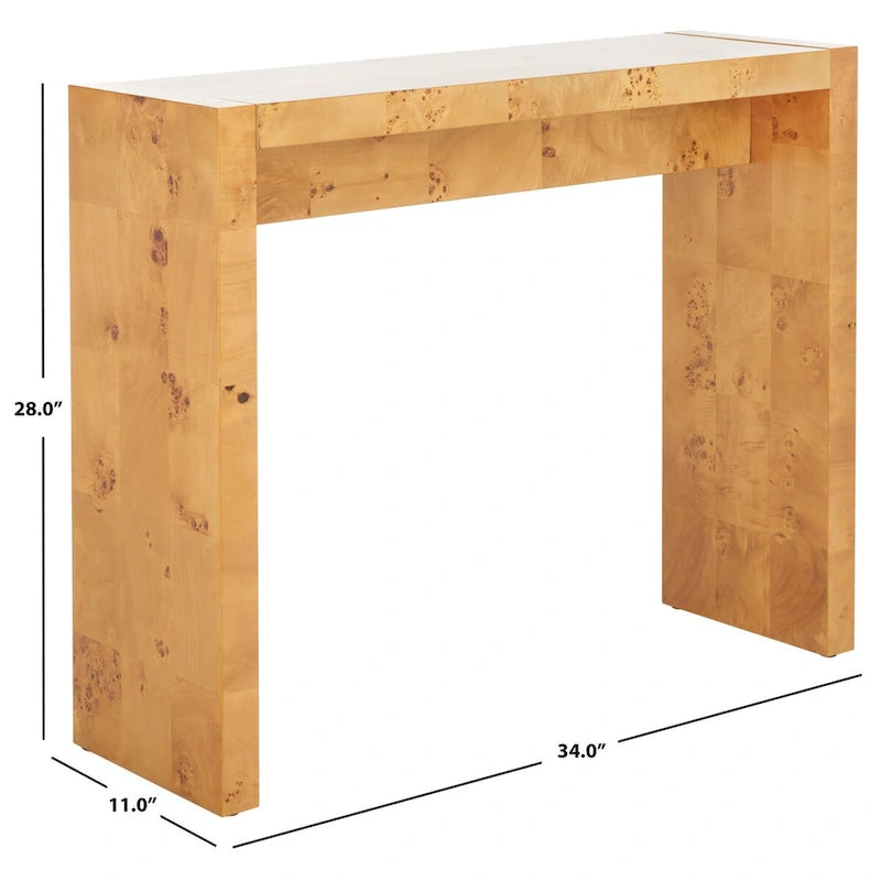 SAFAVIEH Elissaveta Console Table - 34 L x 11 P x 28 H - 34Lx11Px28H