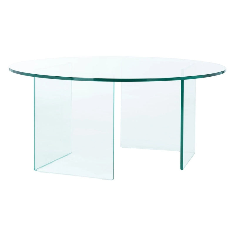 Table basse en verre trempé SAFAVIEH Annice - 35 L x 35 P x 16 H - 35Lx35Px16H