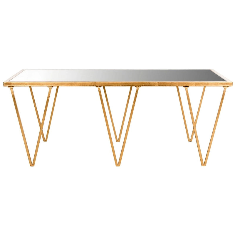 Table basse SAFAVIEH Armida en feuille d'or antique – 48 x 18,3 x 27 – 48 larg. x 18 prof. x 27 haut.