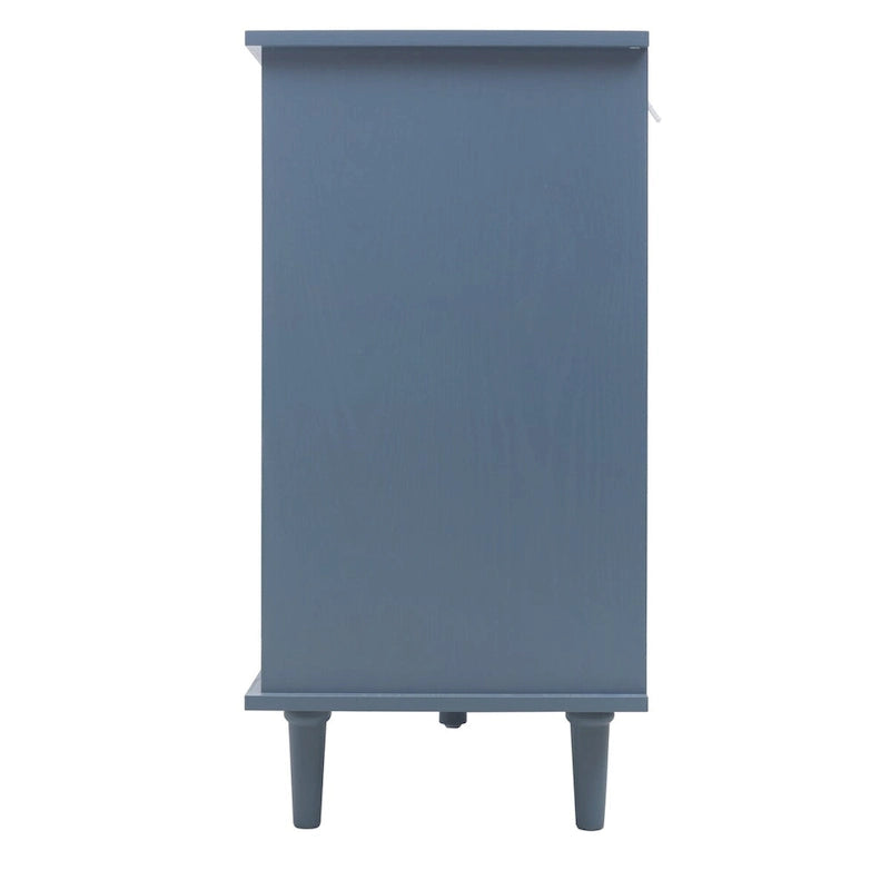 Meuble 2 Portes 3 Tiroirs Mobilier Américain Adapté pour Chambre - N/A