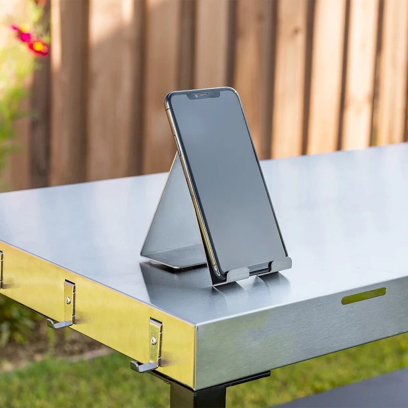 Chariot de préparation de barbecue Nexgrill en acier inoxydable avec double étagère