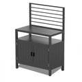 Meuble de rangement de cuisine d'extérieur en aluminium avec suspension murale, armoire de rangement pour barbecue autoportante