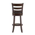 Verona Linen Ladder Back Swivel Bar Stool by iNSPIRE Q Classic