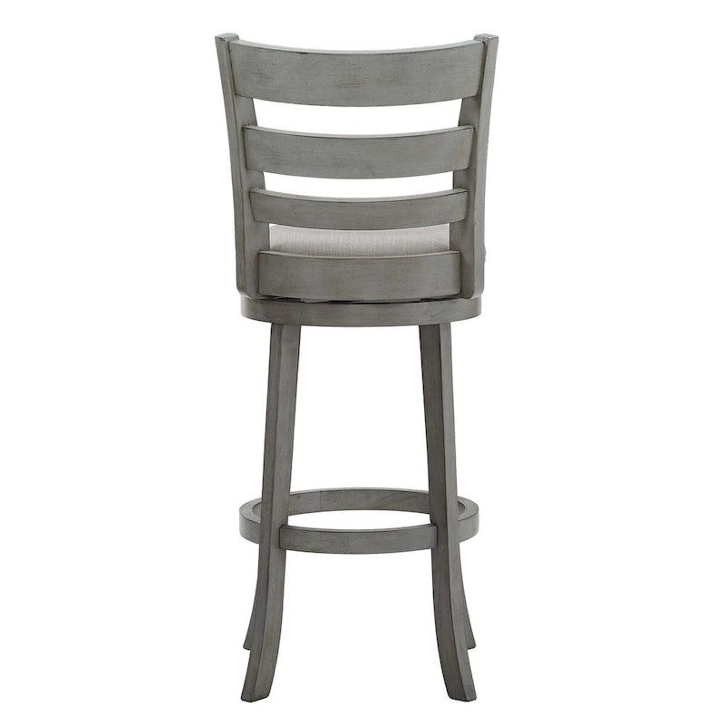 Tabouret de bar pivotant à dossier échelle Verona Linen par iNSPIRE Q Classic