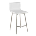 Tabouret de comptoir fixe Mara rembourré avec pivot, 26 po (Lot de 2) de Porch & Den