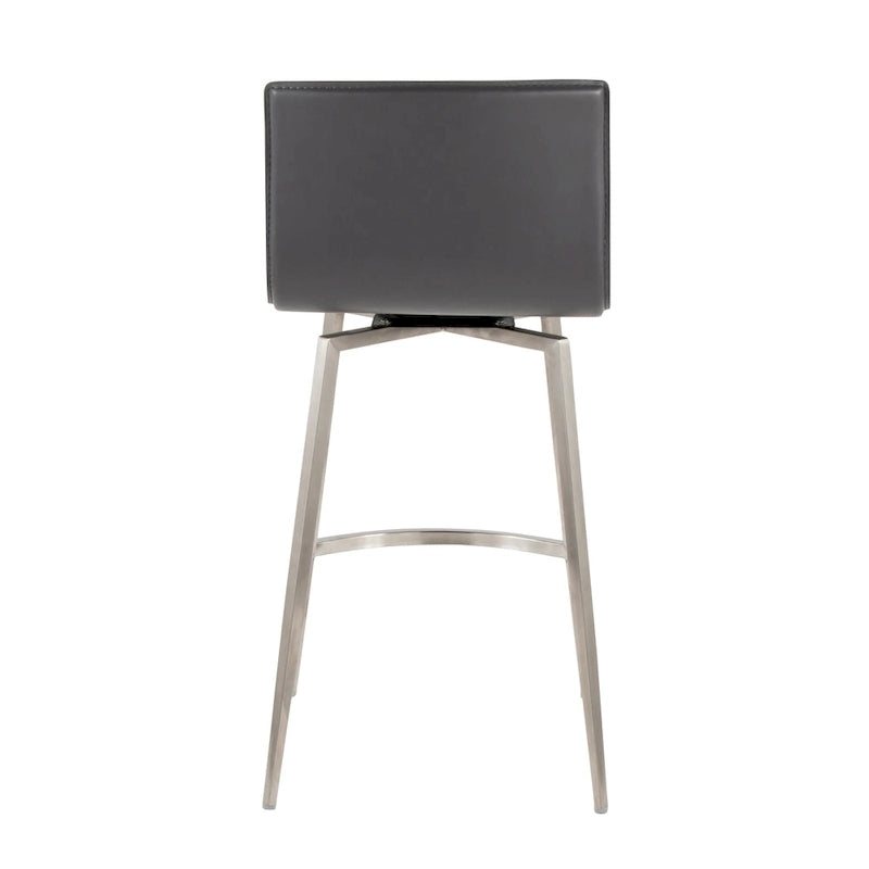 Tabouret de comptoir fixe Mara rembourré avec pivot, 26 po (Lot de 2) de Porch & Den