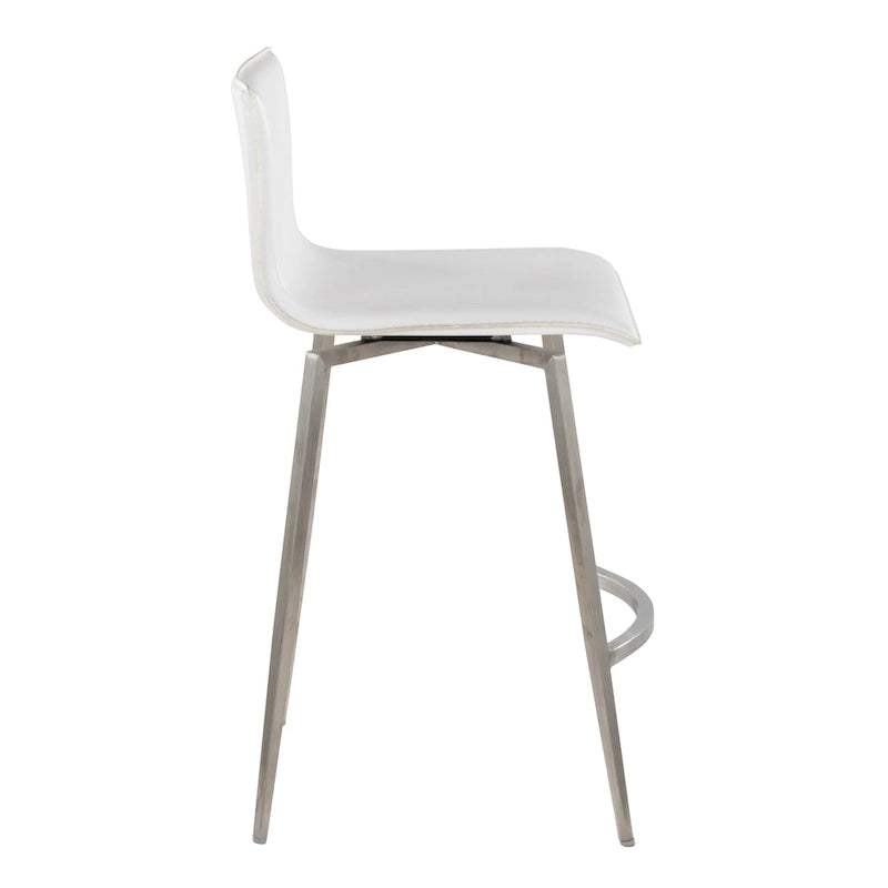 Tabouret de comptoir fixe Mara rembourré avec pivot, 26 po (Lot de 2) de Porch & Den