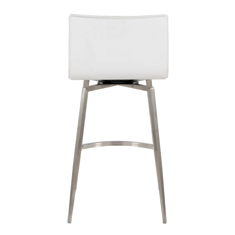 Tabouret de comptoir fixe Mara rembourré avec pivot, 26 po (Lot de 2) de Porch & Den