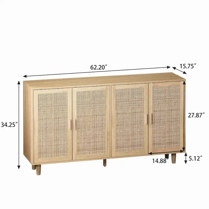 62.20 Buffet moderne avec rangement et porte - S.O.