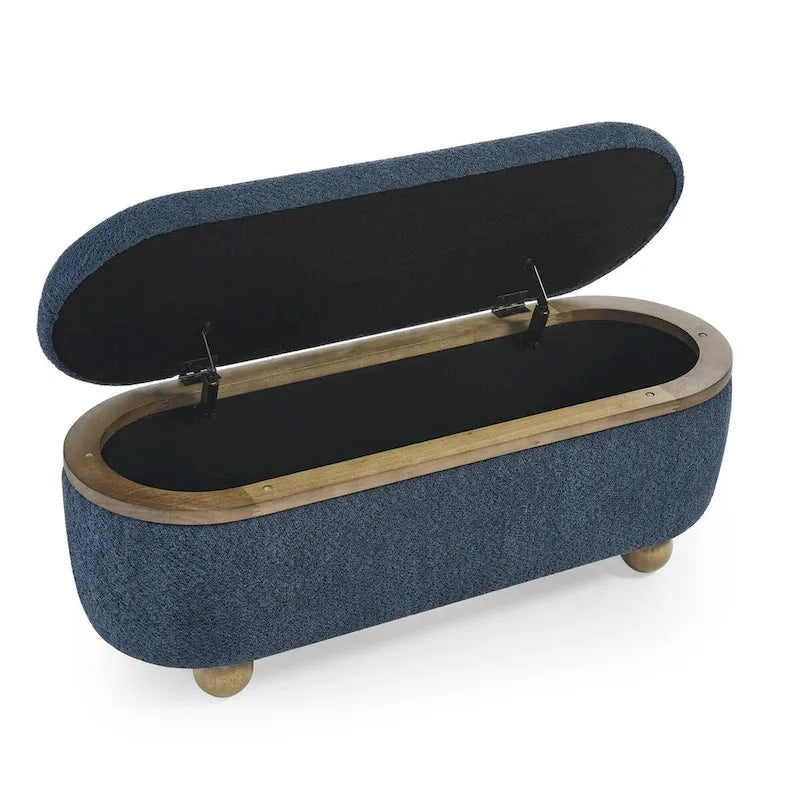 Banc de rangement ottoman, banc de lit ottoman rembourré avec rangement et assise, grand banc de rangement pour couvertures