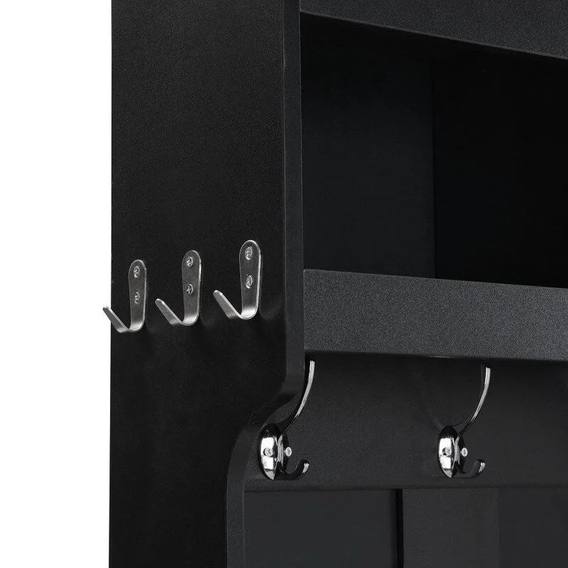 Meuble d'entrée 4 en 1 multifonctionnel avec porte-manteau et casiers à chaussures