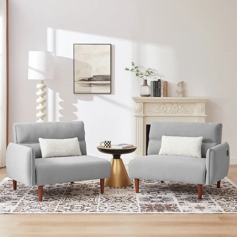 GEITIN Canapé-Lit Futon Convertible avec 2 Oreillers