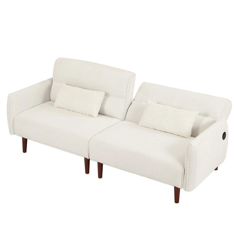 GEITIN Canapé-Lit Futon Convertible avec 2 Oreillers