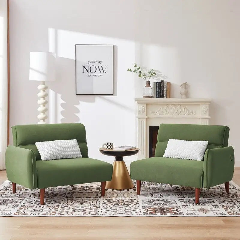 GEITIN Canapé-Lit Futon Convertible avec 2 Oreillers