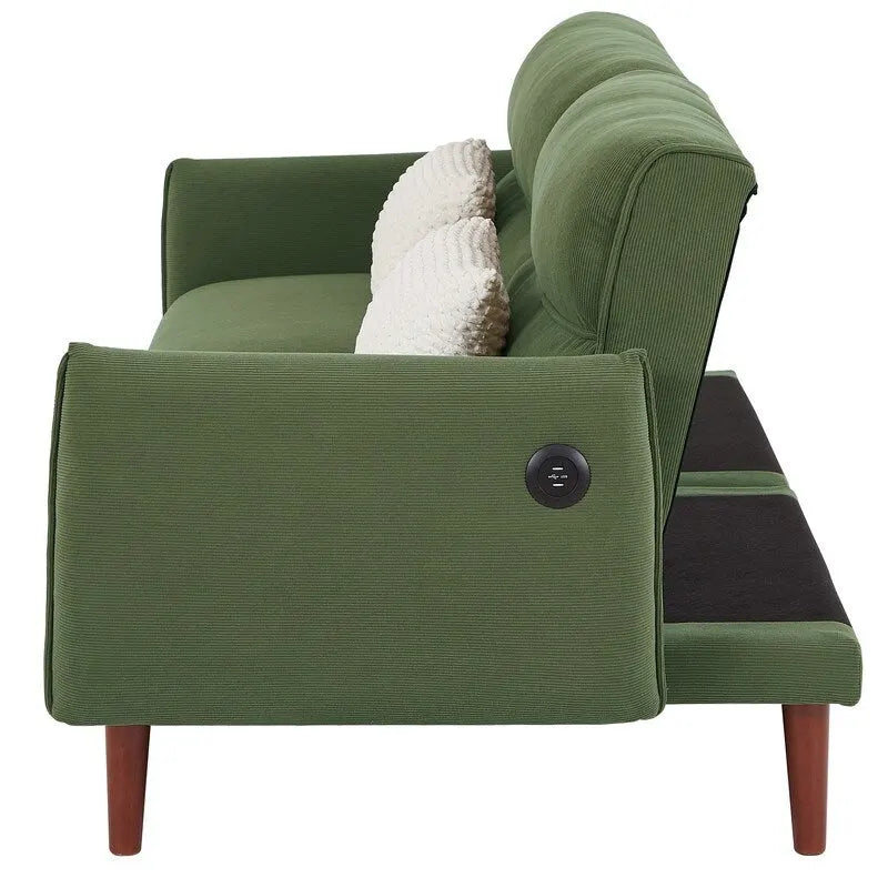 GEITIN Canapé-Lit Futon Convertible avec 2 Oreillers