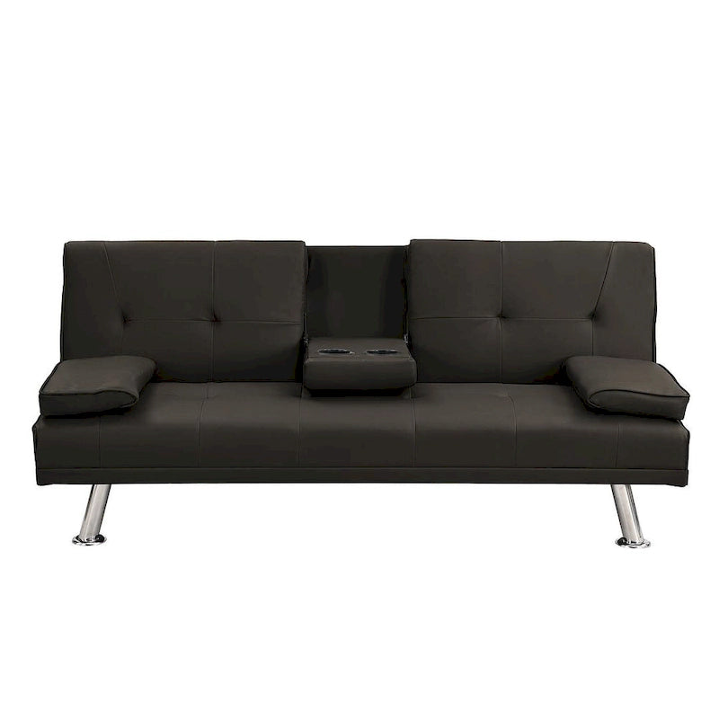 Canapé convertible moderne réglable - Canapé double inclinable en similicuir