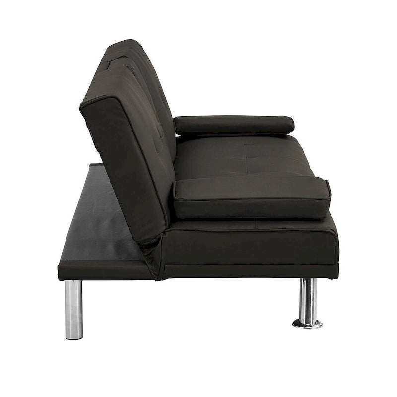 Canapé convertible moderne réglable - Canapé double inclinable en similicuir