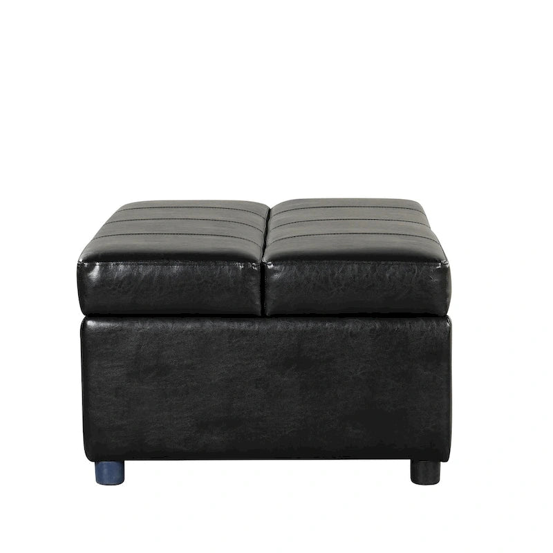 Lit d'appoint pliable ottoman convertible Twin Size avec matelas, canapé-lit rembourré en PU