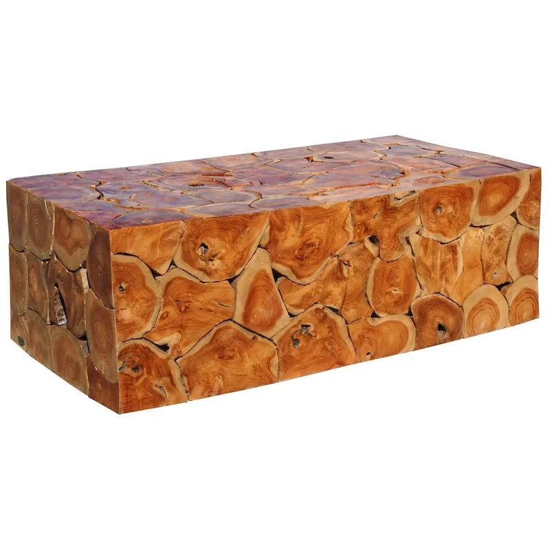 Table basse Akar en bois de teck rustique Chic Teak