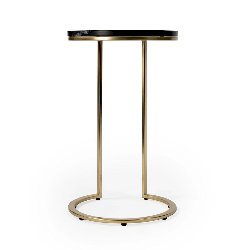Table d'appoint Butler Shounderia en marbre noir