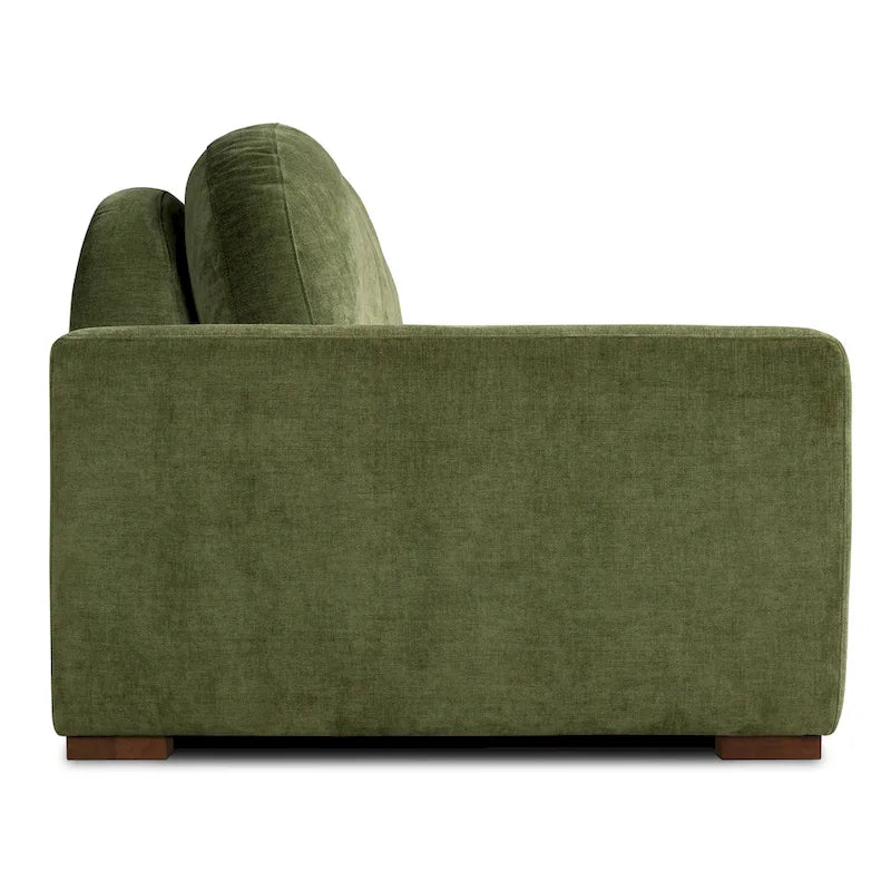 Canapé Poly & Bark Fano 99 en velours vert vieilli