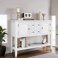 Console de la série Cambridge avec grand espace de rangement et quatre tiroirs