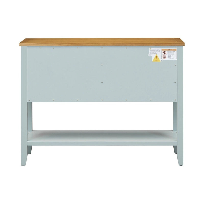 Console de la série Cambridge avec grand espace de rangement et quatre tiroirs