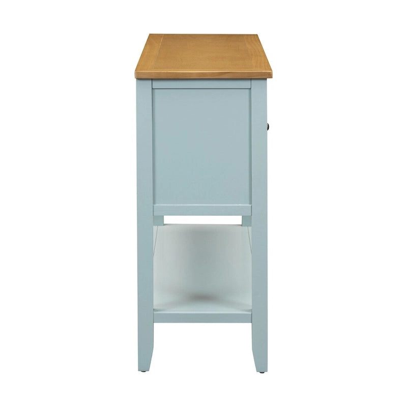 Console de la série Cambridge avec grand espace de rangement et quatre tiroirs
