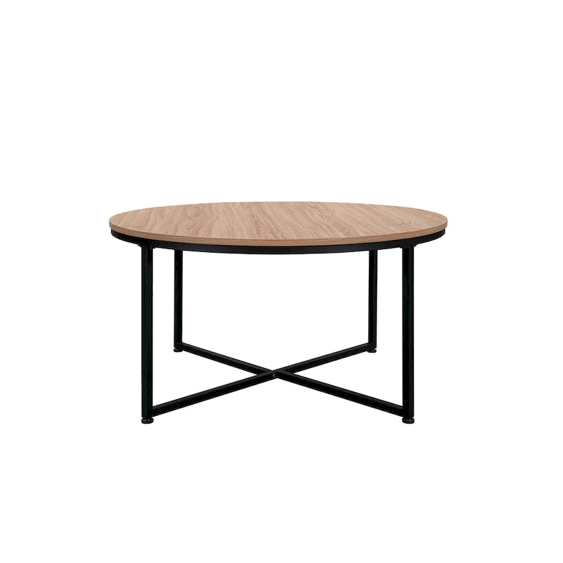 Table basse ronde moderne en métal