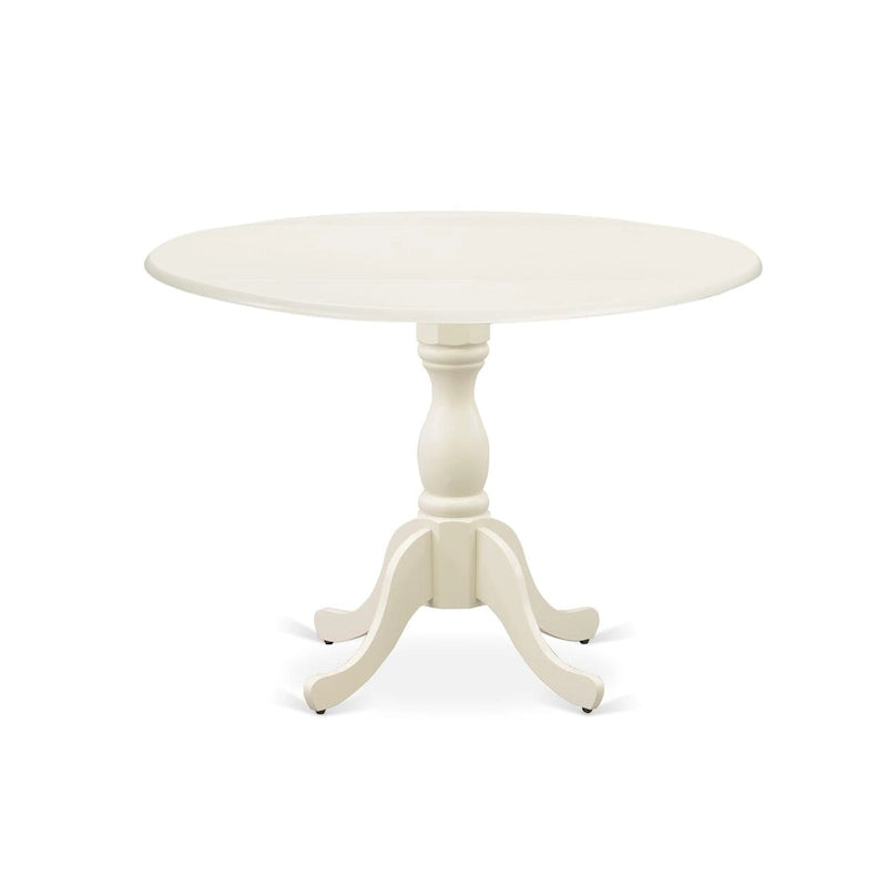 East West Furniture Ensemble de salle à manger 5 pièces - une table de cuisine ronde et 4 chaises de salle à manger (options de finition)