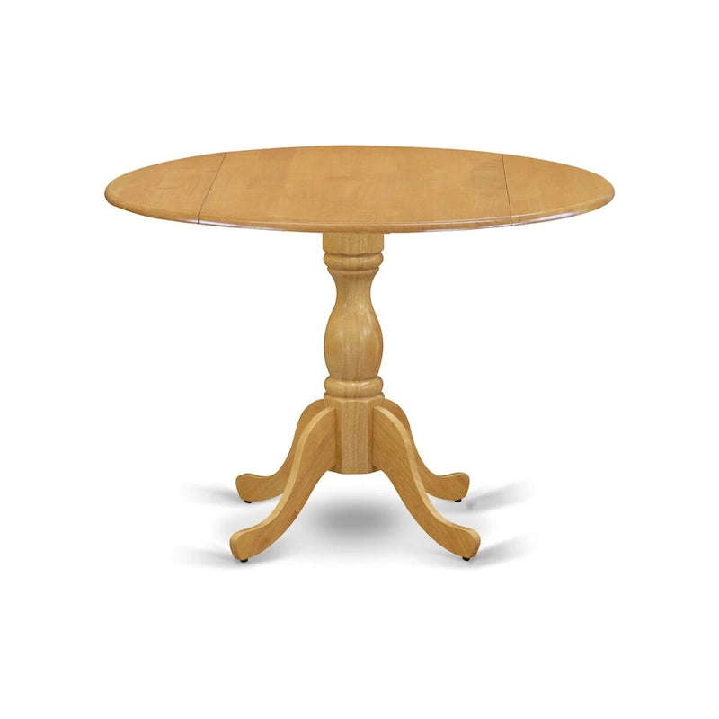 East West Furniture Ensemble de salle à manger 5 pièces - une table de cuisine ronde et 4 chaises de salle à manger (options de finition)