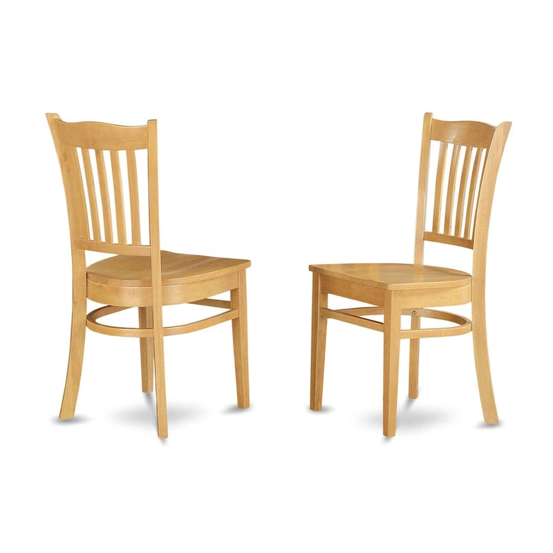 East West Furniture Ensemble de salle à manger 5 pièces - une table de cuisine ronde et 4 chaises de salle à manger (options de finition)