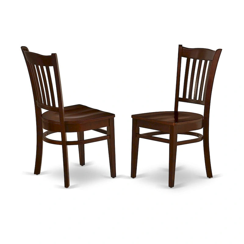 East West Furniture Ensemble de salle à manger 5 pièces - une table de cuisine ronde et 4 chaises de salle à manger (options de finition)