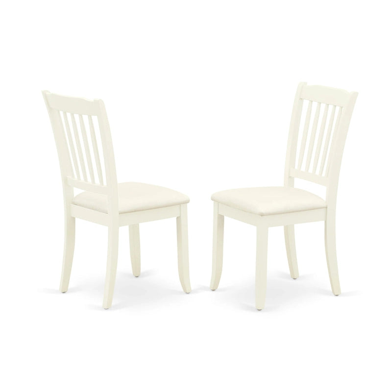 Ensemble de salle à manger East West Furniture comprenant une table de salle à manger et des chaises de cuisine en tissu de lin (Options de finition et de pièces)