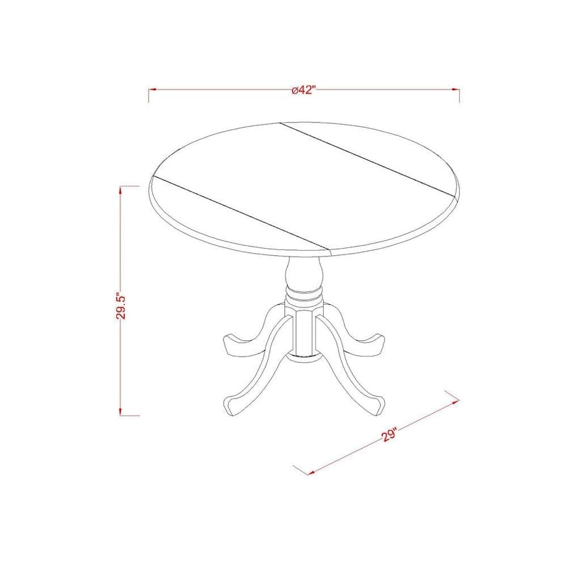 Ensemble de salle à manger East West Furniture comprenant une table de salle à manger et des chaises de cuisine en tissu de lin (Options de finition et de pièces)