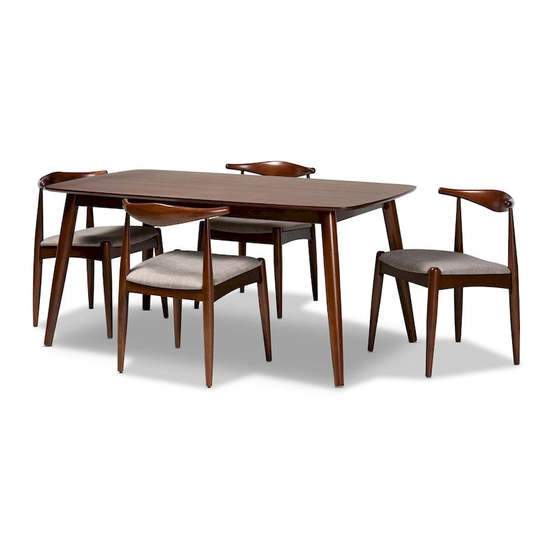 Ensemble de salle à manger 5 pièces rembourré Aeron Mid-Century Modern