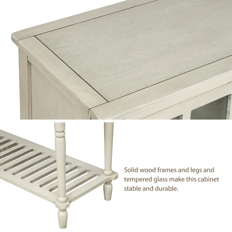 Meuble de rangement buffet avec étagère inférieure