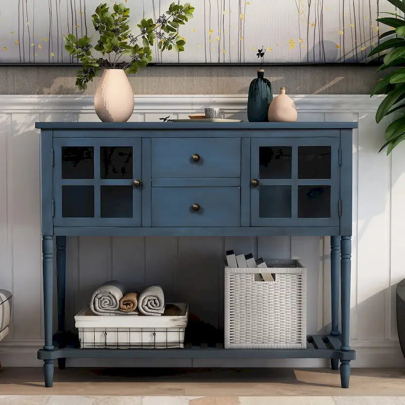 Meuble de rangement buffet avec étagère inférieure