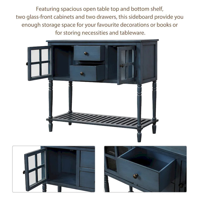 Meuble de rangement buffet avec étagère inférieure