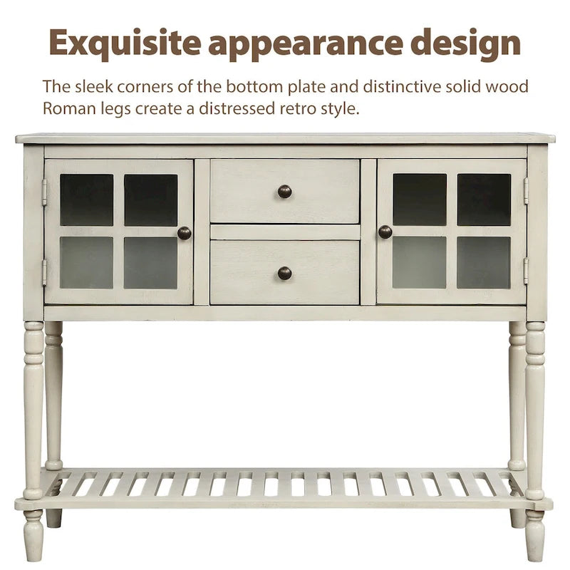 Meuble de rangement buffet avec étagère inférieure