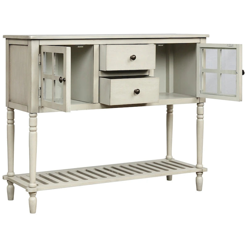 Meuble de rangement buffet avec étagère inférieure