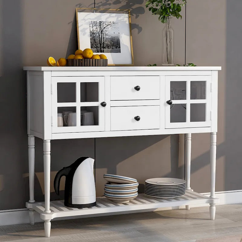 Meuble de rangement buffet avec étagère inférieure