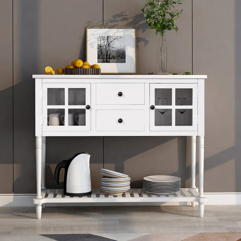 Meuble de rangement buffet avec étagère inférieure