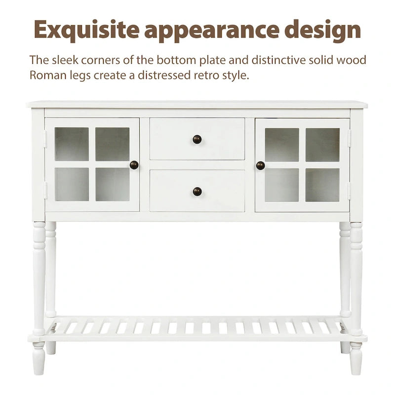 Meuble de rangement buffet avec étagère inférieure