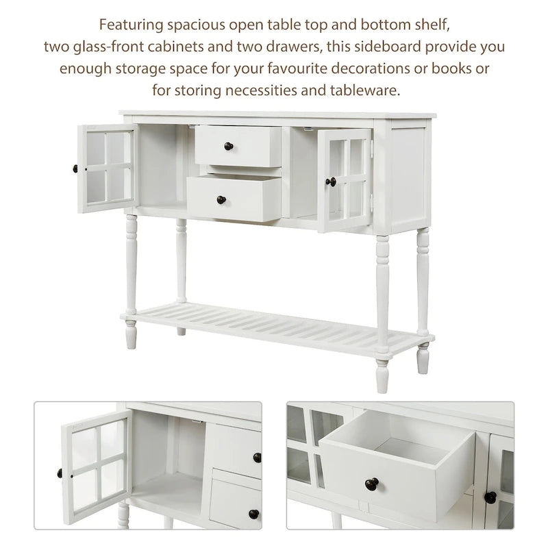 Meuble de rangement buffet avec étagère inférieure