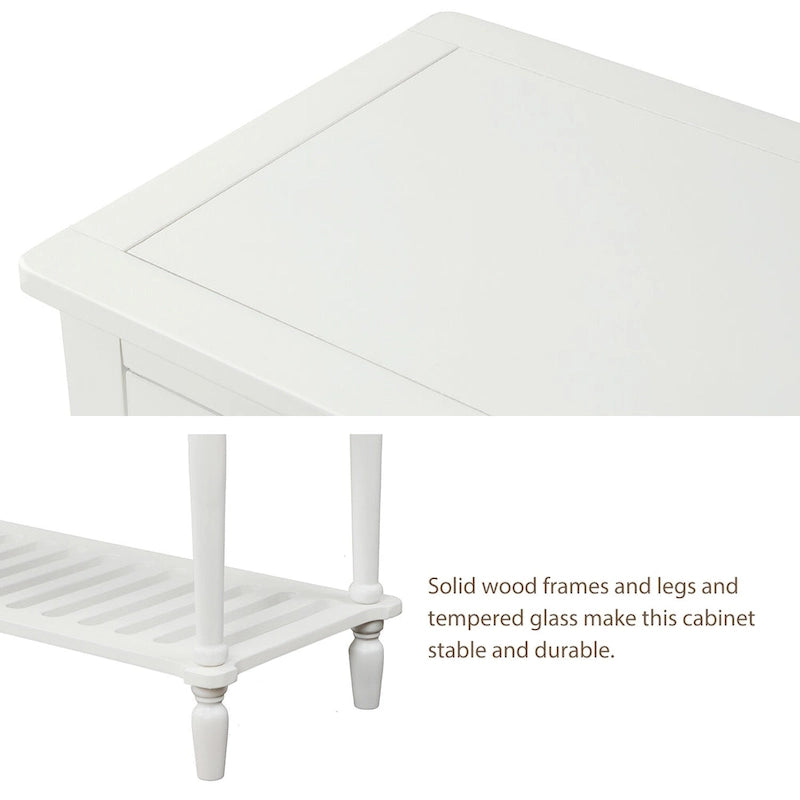 Meuble de rangement buffet avec étagère inférieure
