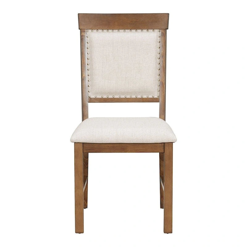 Ensemble de salle à manger extensible traditionnel 58 avec 4 chaises rembourrées