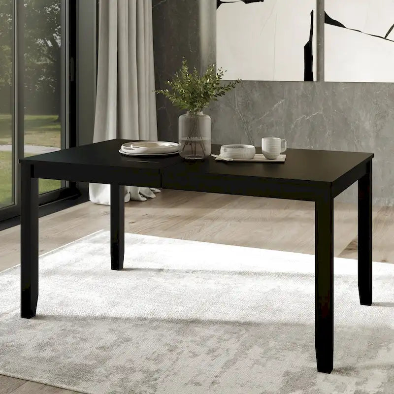 Chaise de salle à manger en bois Mid-Century Modern 7 pièces CraftPorch