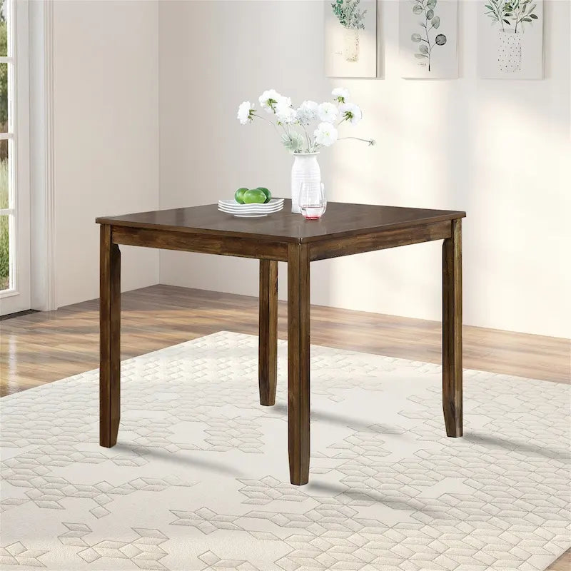 Table à manger carrée en bois